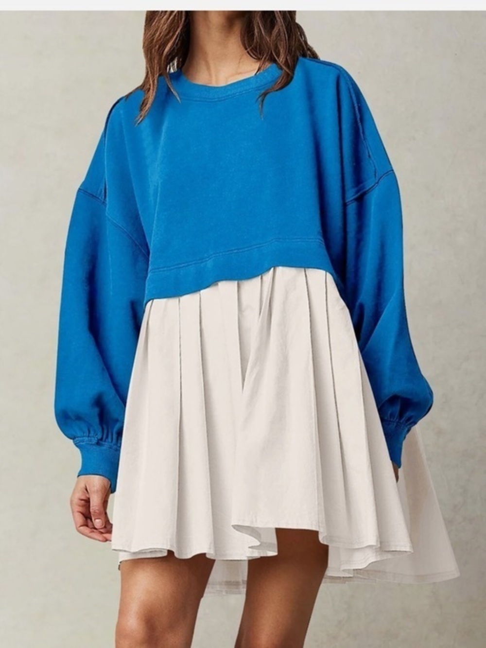 NWOT Oversized Sweatshirt Dress Long Sleeve Crewneck